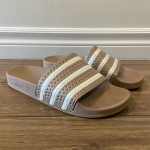 Women’s adidas slides, size 8, worn once